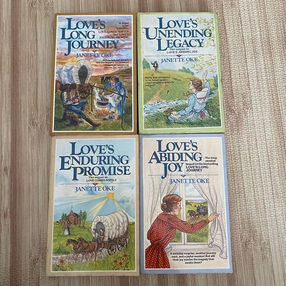 Prairie Romance Series Books Box Set 4 Vol Janette Oke's 1979 Vintage Paper Back - Picture 2 of 6